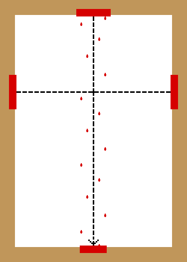 Doorway of an Israelite Home in Ancient Egypt with Blood of the Passover Lamb on the Top, Sides, and Bottom of the Doorframe