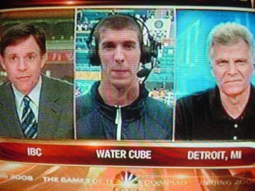 Bob Costas, Michael Phelps, & Mark Spitz