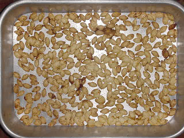 Seeds from medium pumpkin