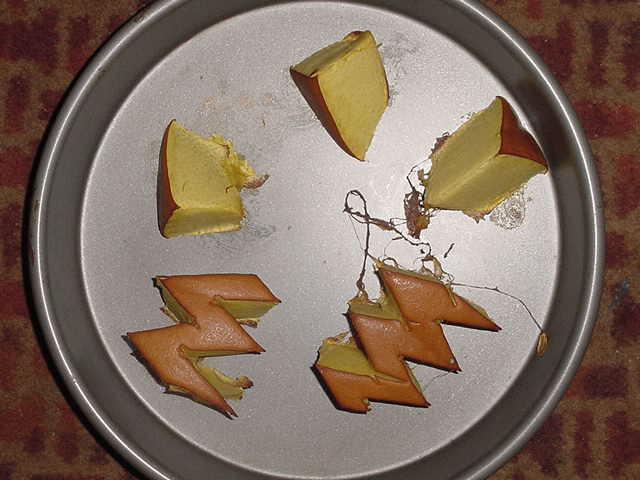 Jack-o'-lantern eyes, nose, mouth