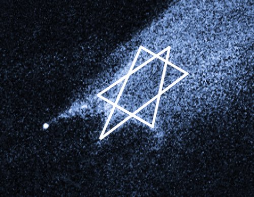 Comet P2101A2: Star of David Configuration