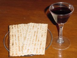 Passover Matzo and Wine