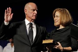 Swearing in of Jerry Brown as California's 39th governor