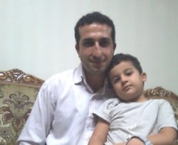 Pastor Yousef Nadarkhani with his son