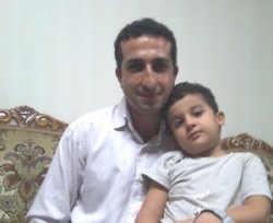 Pastor Yousef Nadarkhani with his son