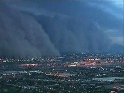 Massive dust storm in Phoenix, AZ