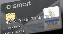 Credit card with an EMV chip