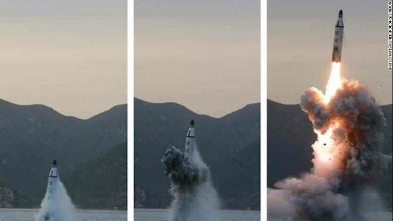 North Korea's missile test, April 23, 2016
