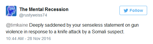 The Mental Recession tweet