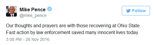 Mike Pence tweet