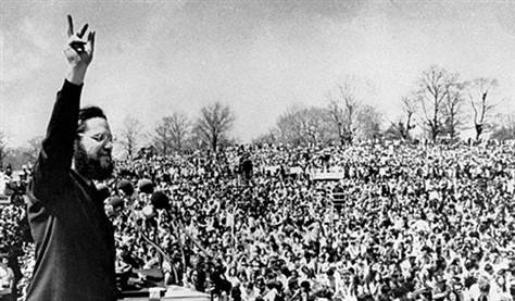 Ira Einhorn was the master of ceremonies at the first Earth Day rally on April 22, 1970.