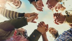 People praying on the National Day of Prayer