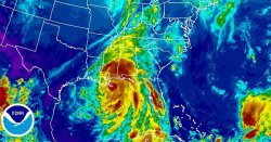 Hurricane Nate makes its first landfall in Louisiana as a Catetory 1 storm