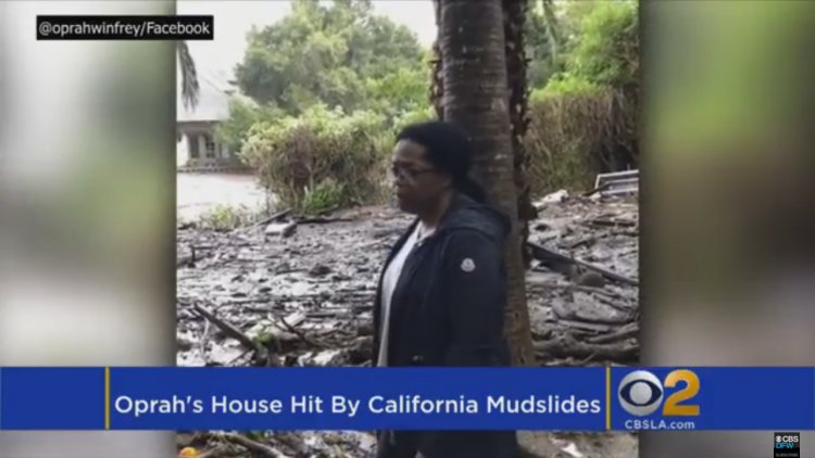 Oprah Winfrey�s house hit by California mudslides