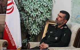 The head of the Iranian Revolutionary Guard Corps' Air Force Brig. Gen. Amir Ali Hajizadeh. (Fars news)