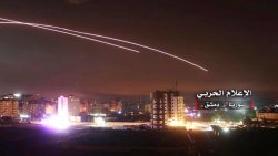 Israeli missiles hit air defense position and other military bases in Damascus, Syria