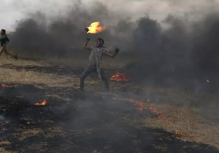 Part of a letter sent by the Palestinian Mission to the UN on the situation in Gaza. (photo credit: IBRAHEEM ABU MUSTAFA/REUTERS)