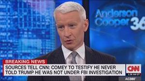 CNN falsely reported that James would dispute President Trump's claim that he was told he is not under investigation.