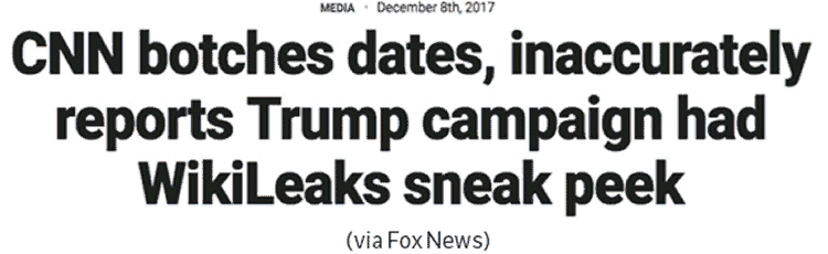 CNN botches dates, inaccurately reports Trump campaign had WikiLeaks sneak peak