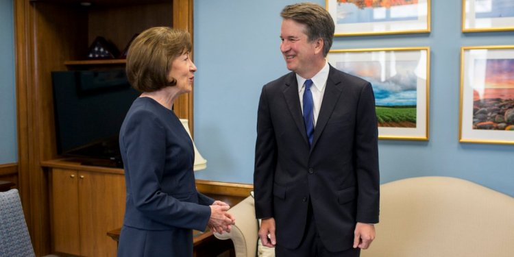 Senator Susan Collins (R-ME) and Judge Brett Kavanaugh