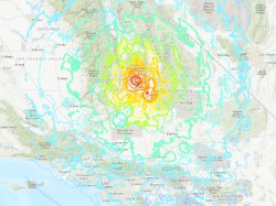 7.1 magnitude earthquake near Searles Valley and Ridgecrest, CA