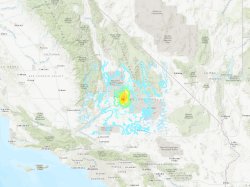 5.5 magnitude earthquake near Searles Valley and Ridgecrest, CA