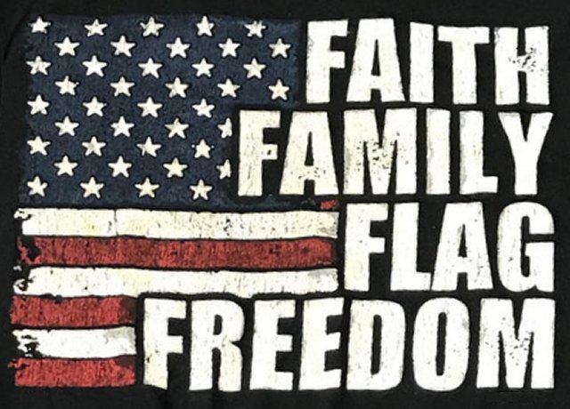 Faith Family Flag Freedom