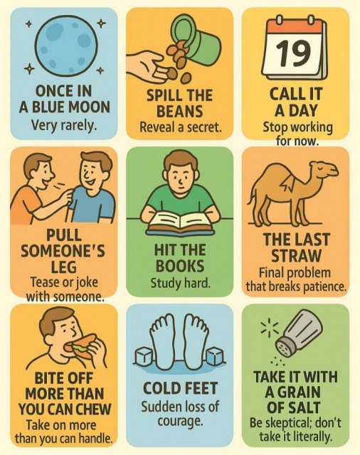 Idiomatic expressions