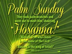Jesus on Palm Sunday