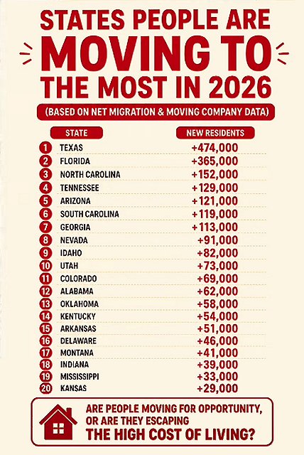States people are moving to