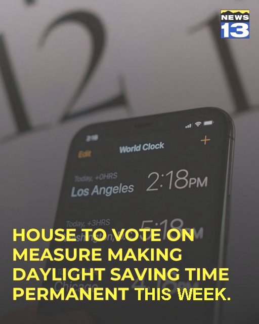 DST permanent vote this week