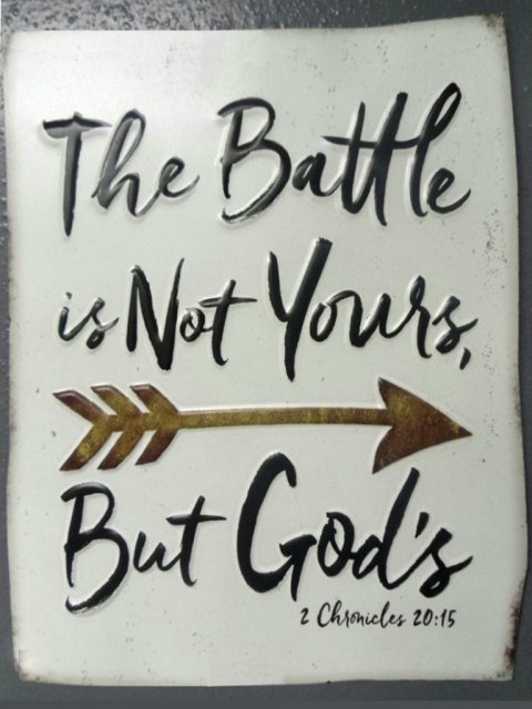 The battle is God's