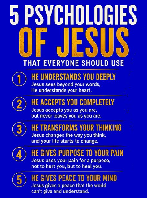 5 psychologies of Jesus