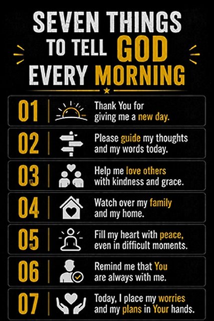 God every morning