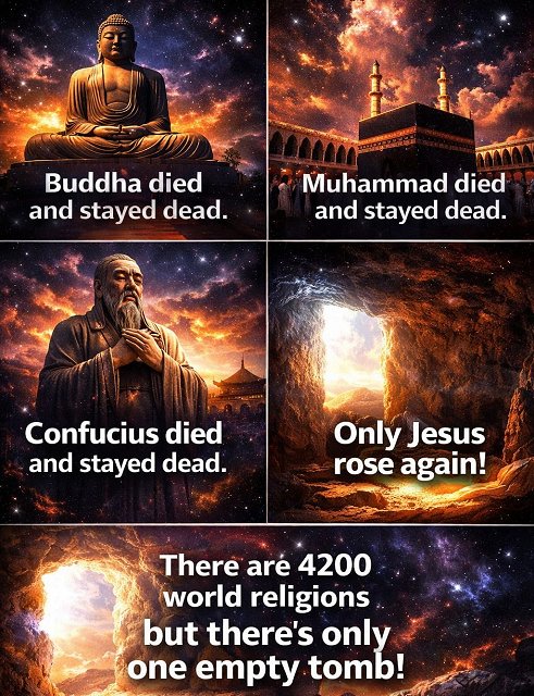 Only Jesus rose again