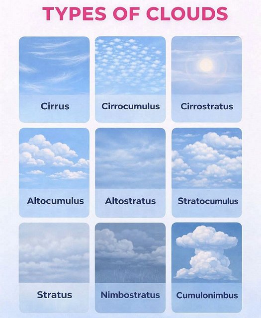 Types of clouds