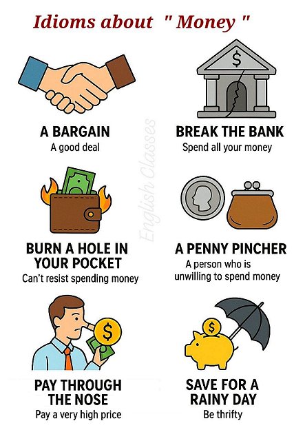 Idioms about money