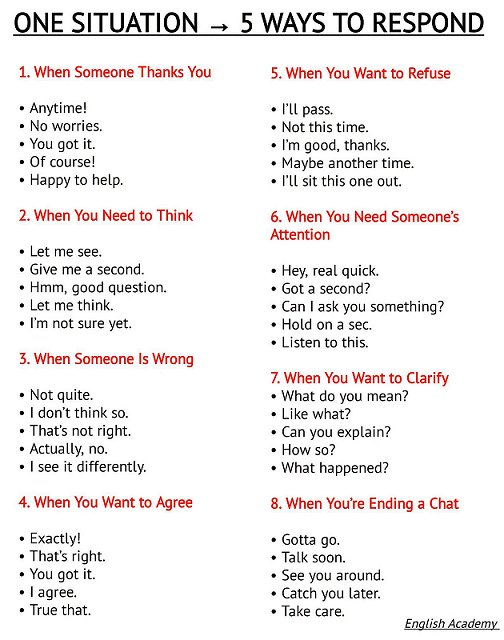 5 ways to respond
