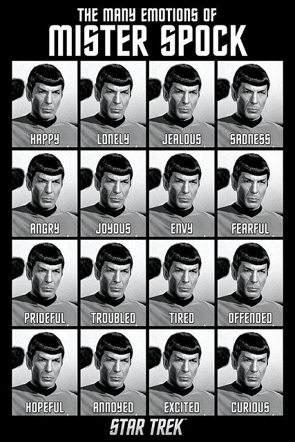 Many emotions of Spock