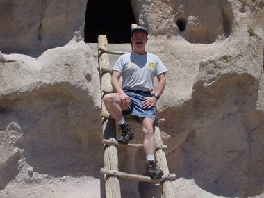 at Bandelier caves