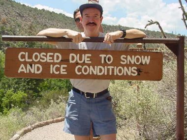at Bandelier caves