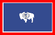 Wyoming State Flag: 110 x 70