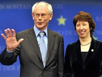 Herman Van Rompuy, European Council President, and Catherine Ashton, EU Foreign Policy Chief