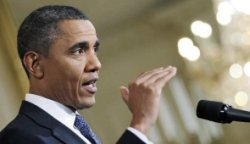 President Barack Obama gestures during a nationally televised news conference at the White House September 10, 2010.