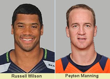 Russell Wilson, Seahawks Quarterback / Peyton Manning, Broncos Quarterback