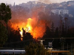 Fires burning in Haifa