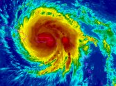 Hurricane Maria over Puerto Rico