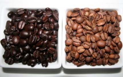 Light and Dark Roast Coffee Beans