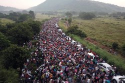 Illegal migrants at the Mexico/U.S. border