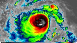 Typhoon Mawar hitting Guam
